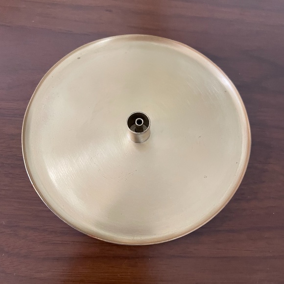 NEW Pottery Barn Gold Incense Holder Plate - Picture 2 of 3